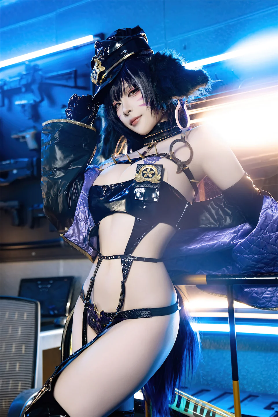 二佐Nisa - No.191 碧蓝航线·武藏 女警 [25P-101MB] tg@simisebaisi 【丝足阁】019.webp